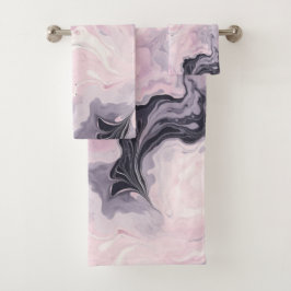 CONJUNTO DE TOALLAS DEL CUARTO DE BAÑO DE MÁRMOL D
