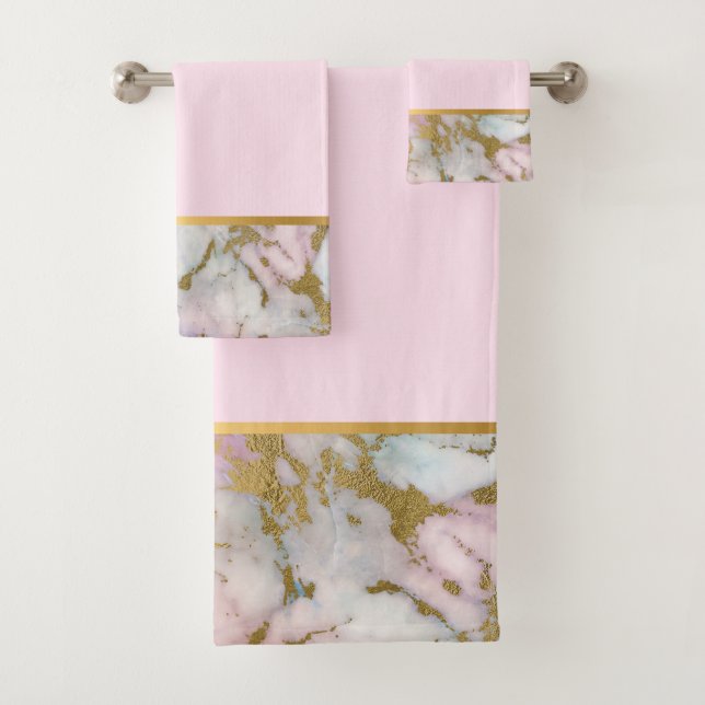 CONJUNTO DE TOALLAS DEL CUARTO DE BAÑO DE MÁRMOL O (In situ)