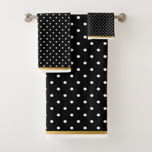 CONJUNTO DE TOALLAS DEL CUARTO DE BAÑO DE ORO BLAN