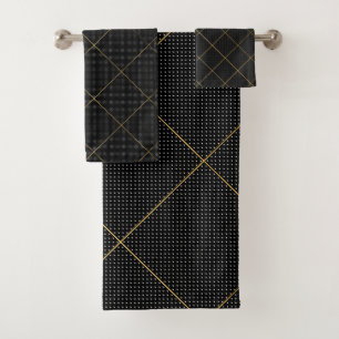 CONJUNTO DE TOALLAS DEL CUARTO DE BAÑO DE ORO BLAN