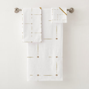 CONJUNTO DE TOALLAS DEL CUARTO DE BAÑO DE PANEL BL