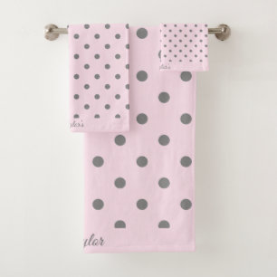 CONJUNTO DE TOALLAS DEL CUARTO DE BAÑO DE PINK GR