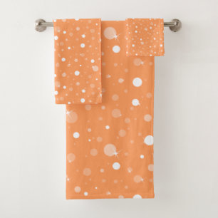 CONJUNTO DE TOALLAS DEL CUARTO DE BAÑO DEL NARANJA