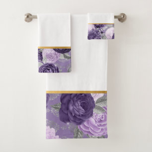 CONJUNTO DE TOALLAS DEL CUARTO DE BAÑO FLORAL LUXE