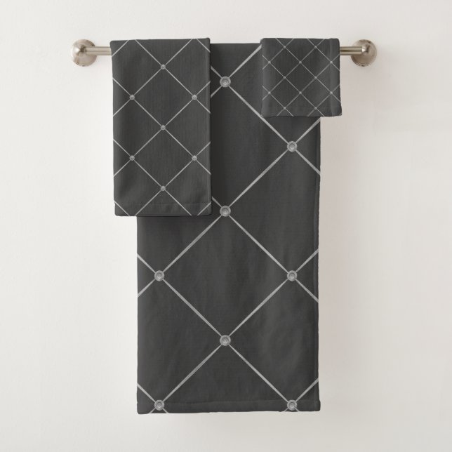 CONJUNTO DE TOALLAS DEL CUARTO DE BAÑO GRIS DE PLA (In situ)