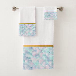 CONJUNTO DE TOALLAS DEL CUARTO DE BAÑO PASTEL GOLD
