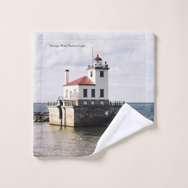 Conjunto de toallas Oswego West Pierhead Light (Toallita)