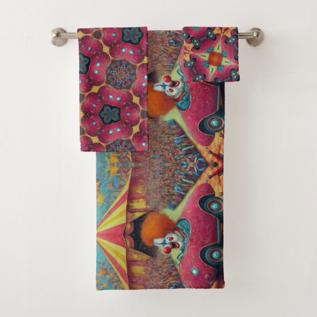 Conjunto de toallas radiofónicas de Sideshow Alley (In situ)