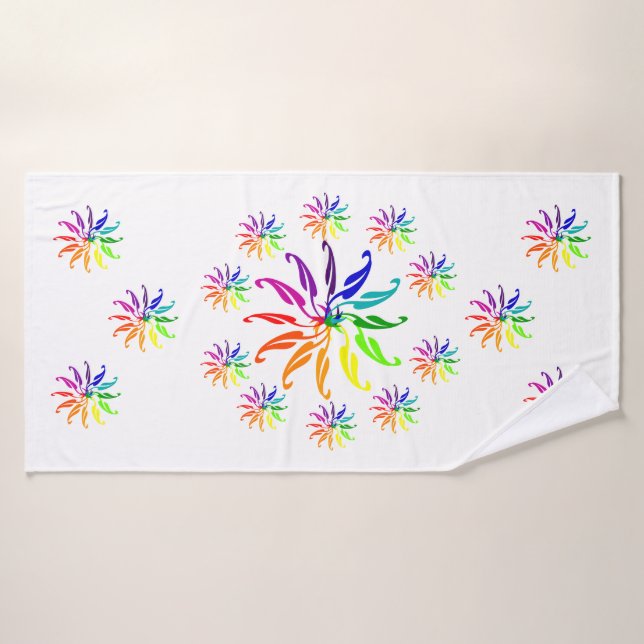 Conjunto de toallas - Ruedas de color (Toalla de baño)