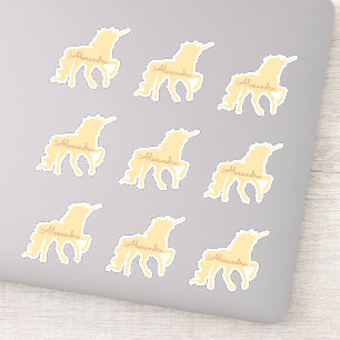 Conjunto de unicornio personalizado de Pegatina de