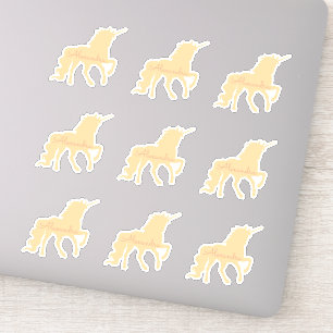 Conjunto de unicornio personalizado de Pegatina de