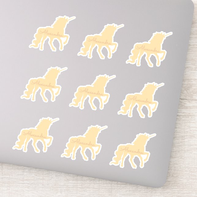 Conjunto de unicornio personalizado de Pegatina de (Detalle)