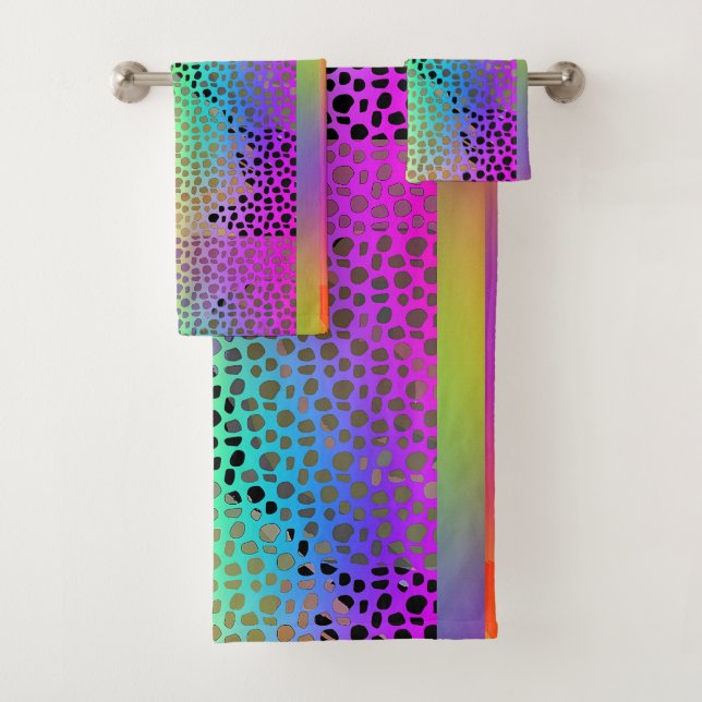 CONJUNTO EXÓTICO DE TOALLAS DE LA BAÑERA DE IMPRES (In situ)