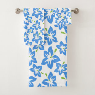 conjunto hawaiano de toallas de baño de hora