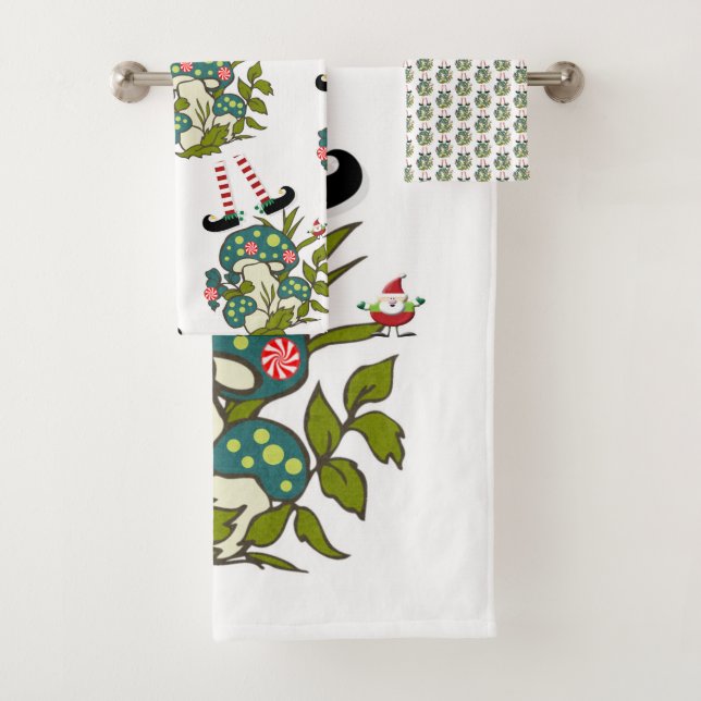 Conjuntos de toallas de baño Elf para navidades, S (In situ)