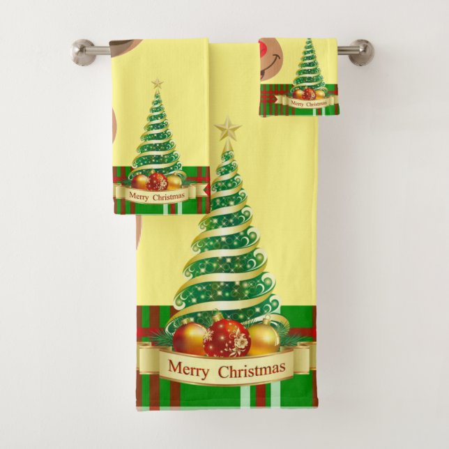 Conjuntos de toallas de baño para navidades, Elf (In situ)