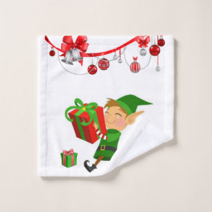 Conjuntos de toallas de baño para navidades, Elf