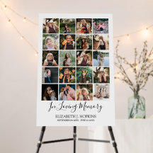 Conmemoración Memorial 20 Collage de Fotos Funeral