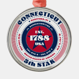 Connecticut 5.º Ornamento Estatal de Navidad