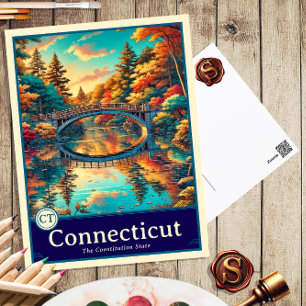 Connecticut Postal con cubierta de estilo anime