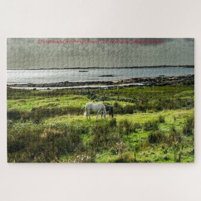 Connemara ponies Galway Ireland. Rompecabezas (Horizontal)