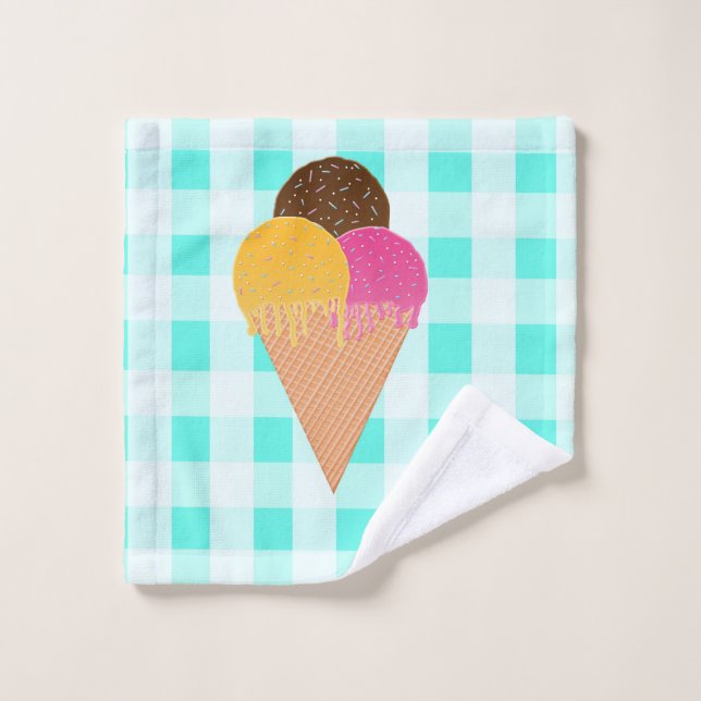 cono de gofre de helado (Toallita)