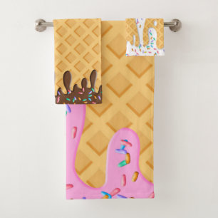 Cono De Helado Con Escarcha Y Espolvorines