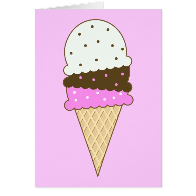 Cono de Helado Napolitano (Frente)