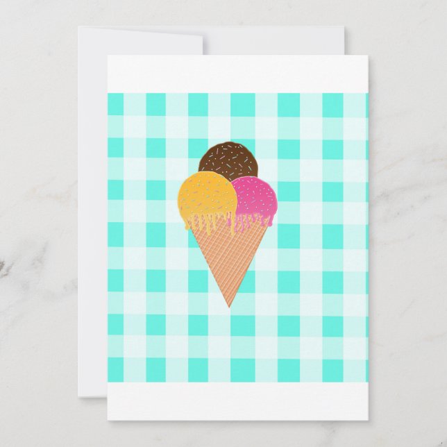 cono de waffle de helado (Anverso)