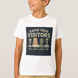 "Conoce a tus visitantes" Camiseta para niños