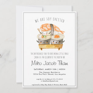 Conoce al bebé   Invitación de fiesta de baby show