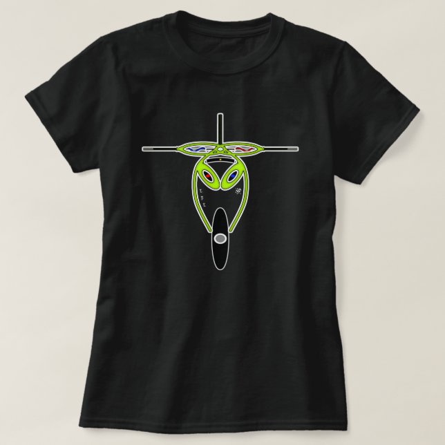 Conoce la camiseta de EBE (cara de alienígena) (Diseño del anverso)