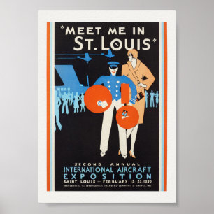 Conoce Me en el Póster Vintage de St. Louis 1930
