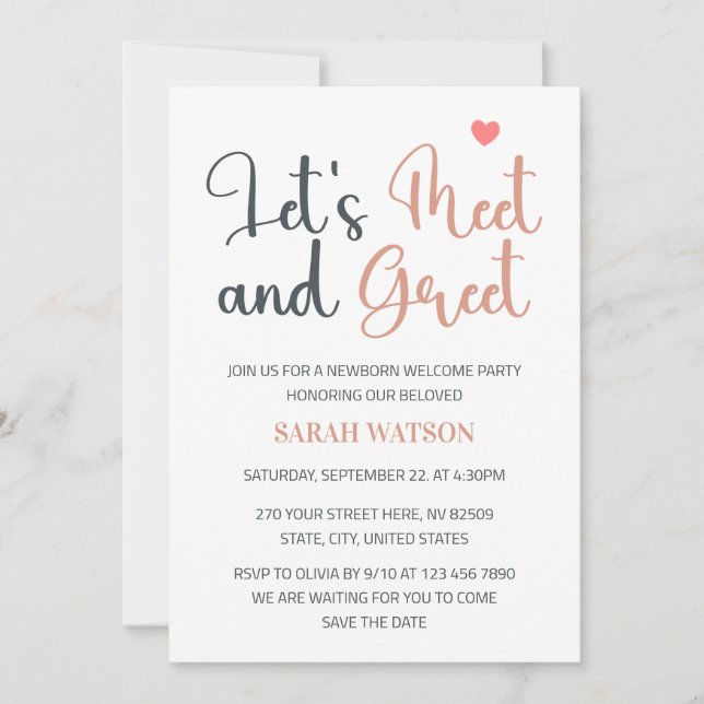 Conoce y saluda la invitación de la fiesta de bien (Anverso)