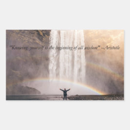 Conociendo tu propio presupuesto - Pegatina Rectan