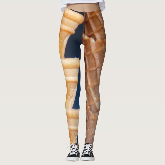 Conos de helado diseñados Leggings (Anverso)