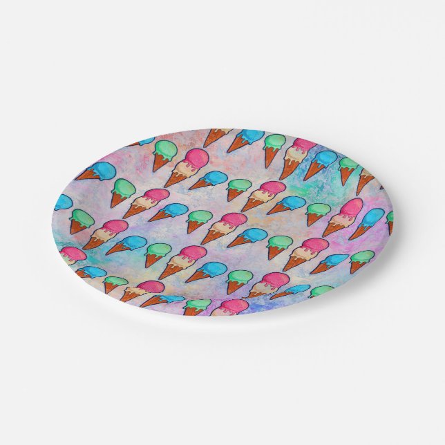 Conos de Helado Plato de Papel (Angular)