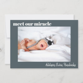 Conozca nuestro milagro| Anuncio de nacimiento de 