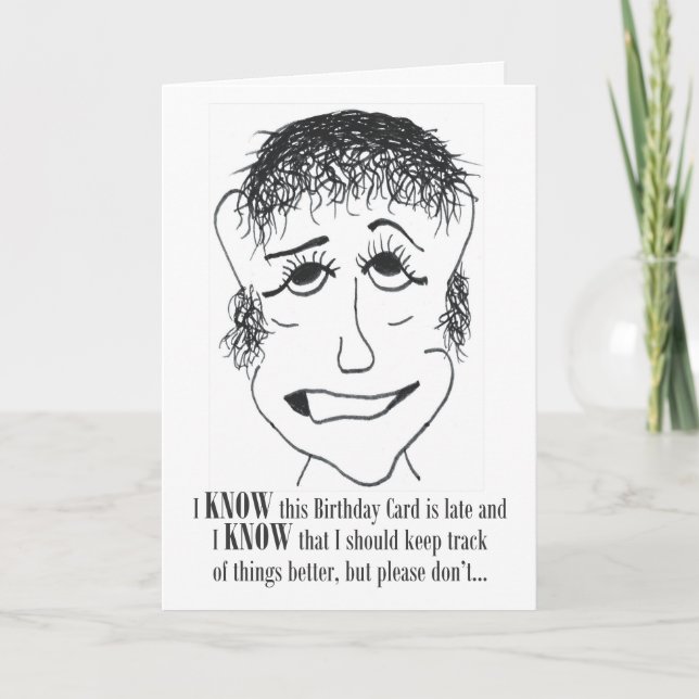 Conozco esta tarjeta de cumpleaños - tarjeta de cu (Anverso)