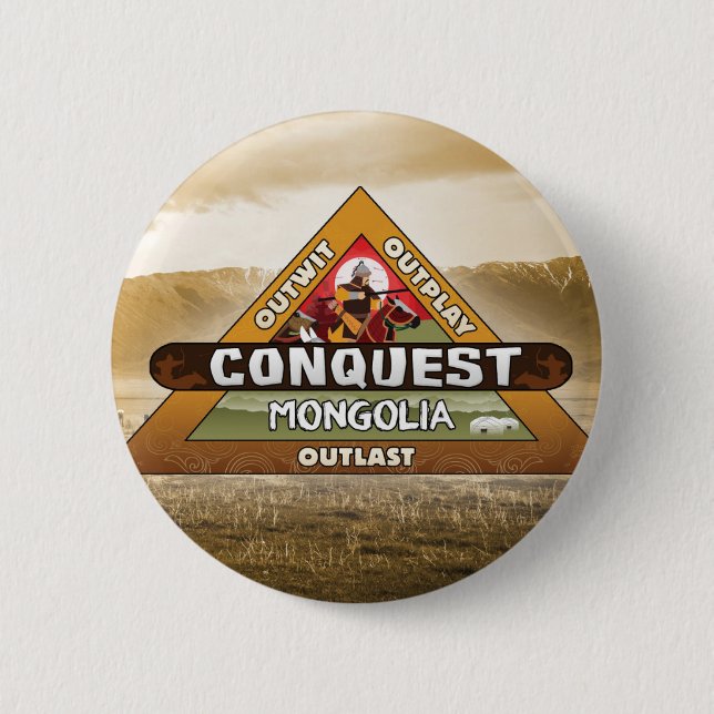 Conquista: Botón del logotipo de Mongolia (Anverso)