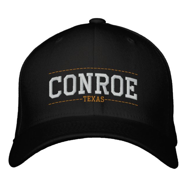 Conroe Texas, Gorras bordados en Estados Unidos (Anverso)