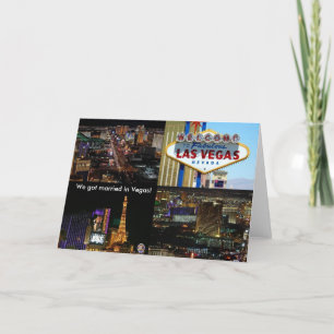 ¡Conseguimos casados en Vegas! Tarjeta