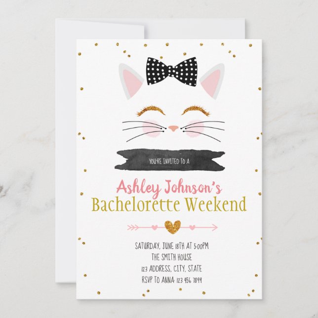 Conseguir la invitación del bachelorette del (Anverso)