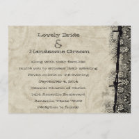 Conseguir la invitación enganchada de la boda del
