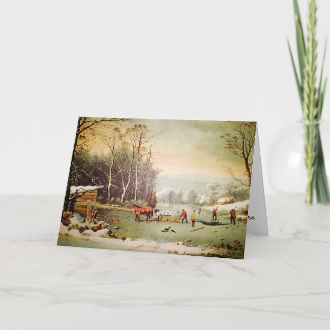 Conseguir la tarjeta de felicitación del hielo (Anverso)