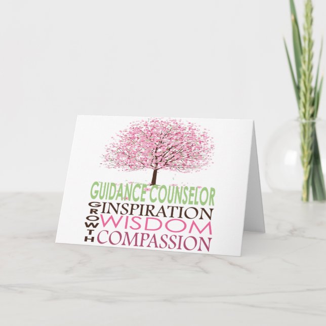 Consejero de Orientación Tarjeta Flores de Cerezo (Anverso)