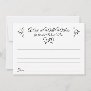 Consejo Boda de doble corazón y tarjetas de buena