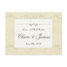 Consejo de Bodas Vintage Beige-Floral