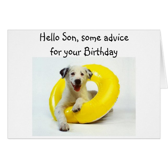 CONSEJO DE CUMPLEAÑOS DE "HIJO" DE SPORTY PUP (Anverso (Horizontal))