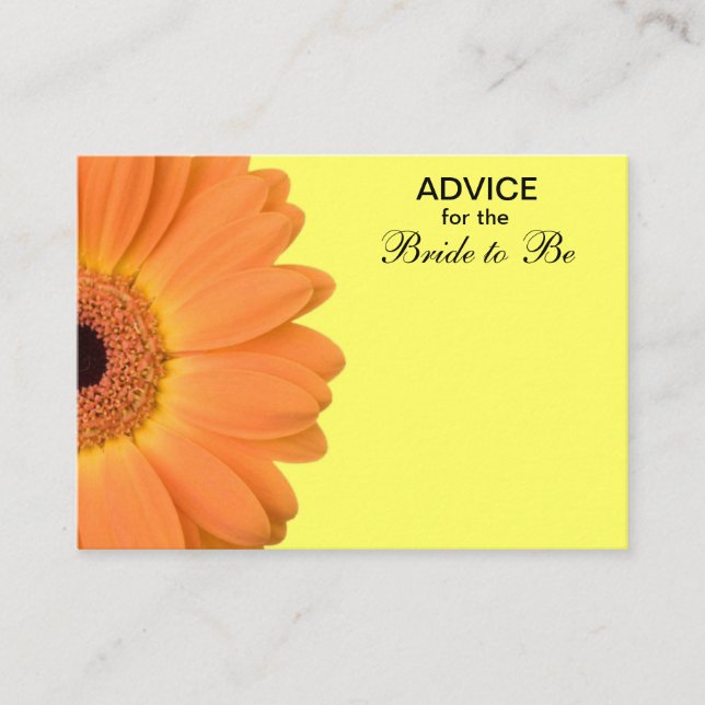 Consejo de Daisy de naranja y Gerber Amarillo para (Anverso)